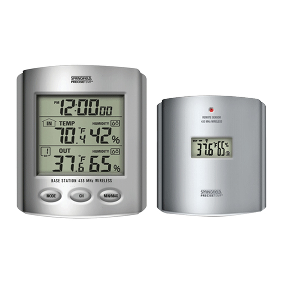 Springfield 91756 Wireless Thermometer with Indoor/outdoor Temp/Humid -  electronics - by owner - sale - craigslist