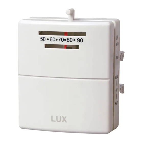 Lux Products T10-1141 Installation And Operating Instructions