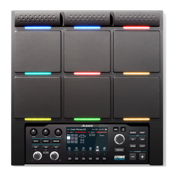 ALESIS STRIKE MULTIPAD QUICK START MANUAL Pdf Download | ManualsLib