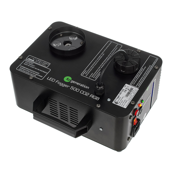 thomann fun generation LED-Fogger 500 CO2 RGB User Manual
