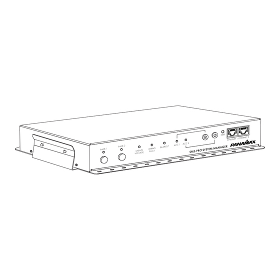 Panamax SM3-PRO BlueBOLT System Manager Manuals