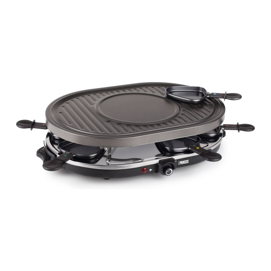 Princess Raclette 8 Oval Grill Party Manual