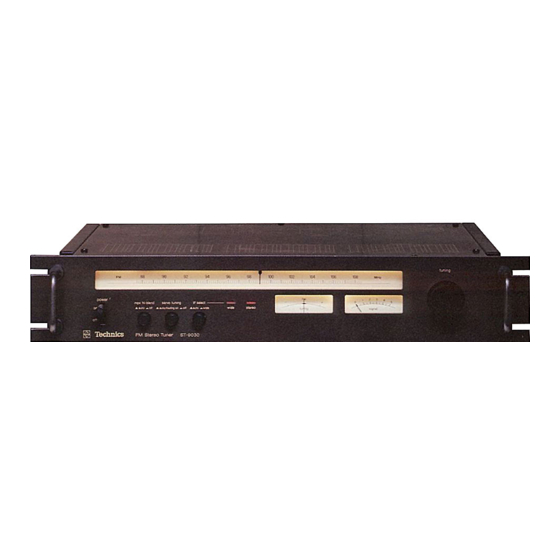 Technics ST-9030 Operating Instructions Manual