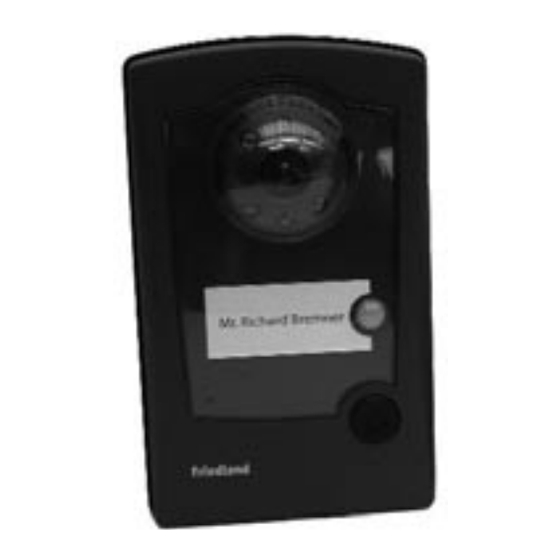 FRIEDLAND RCWL8000A1002 - VisioCam Wireless Video Door Chime Set Installation And Use Manual
