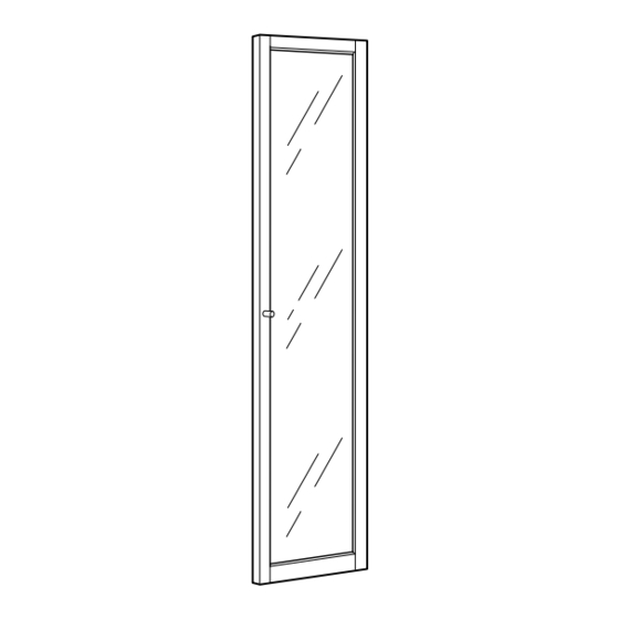 IKEA BILLY BYOM GLASS DOOR 80" TALL Instructions