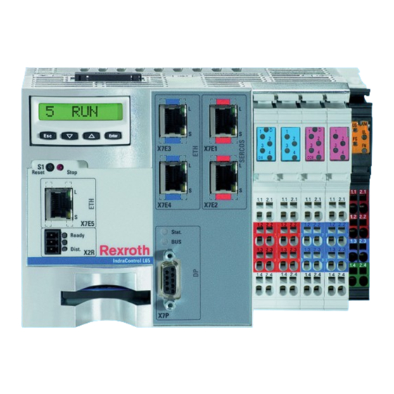 REXROTH IndraControl L25 Control Unit Manuals