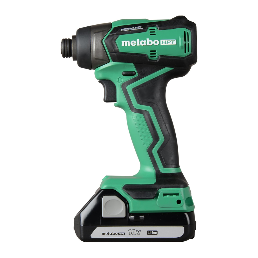 Metabo WH 18DDX Manuals