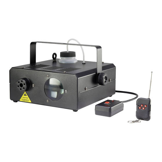 User Manuals: Renkforce 1518777 Fog Machine