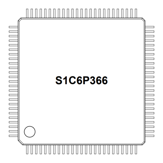 Epson S1C6P366 Technical Manual