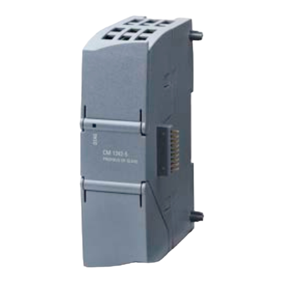 Siemens S7-1200 PROFIBUS Operating Instructions Manual