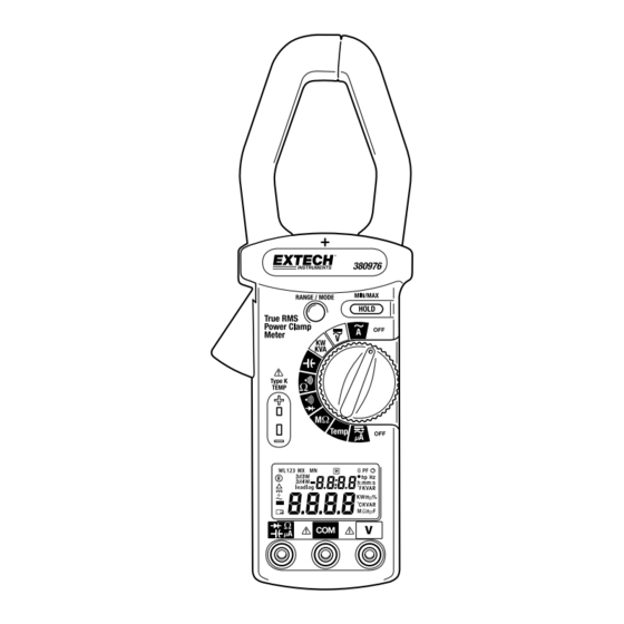 Extech Instruments 380976-K Manuals