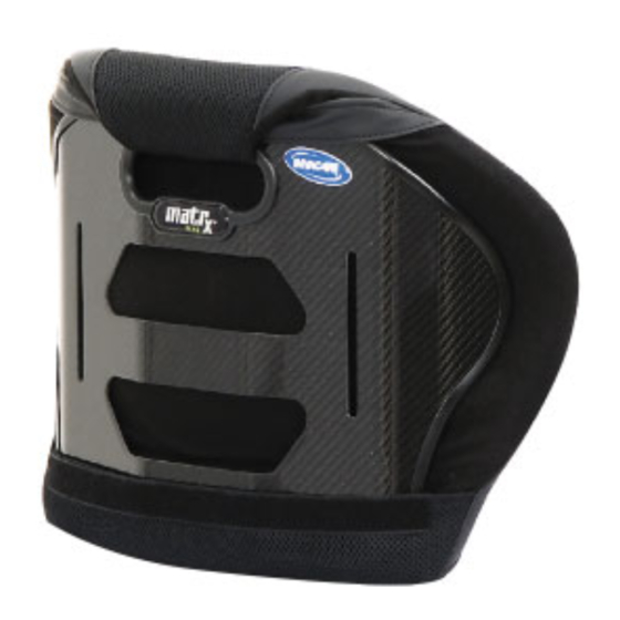 Motion Concepts Invacare Matrx MX2 Back Manuals
