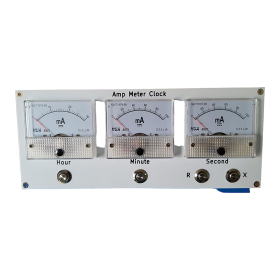 Sleepy Pony Labs Ammeter Clock Information And Assembly Manual