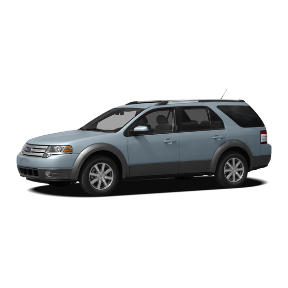 Ford 2009 Taurus X Quick Reference Manual