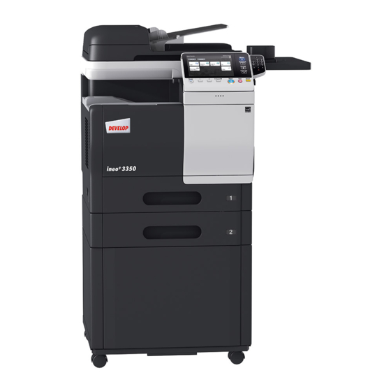 Develop ineo+ 3350 Quick Manual