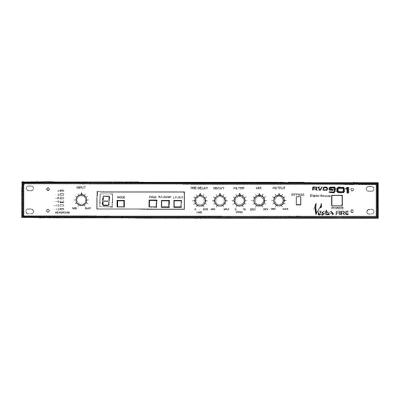 Vesta Fire RVD-901 Owner's Manual
