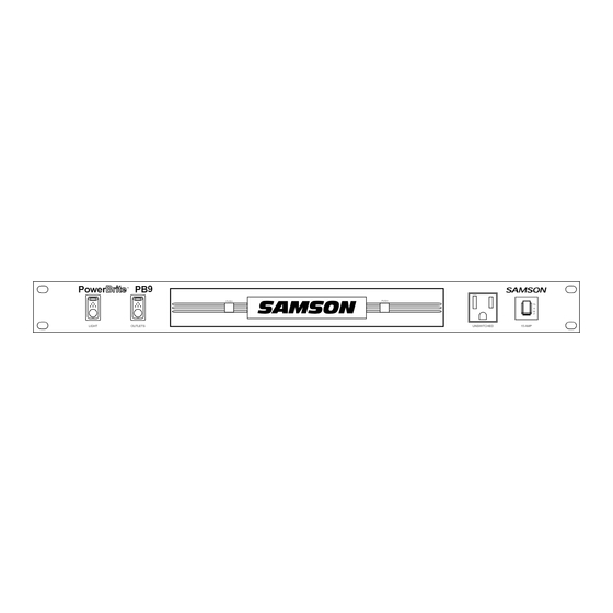 Samson PowerBrite PB9 Owner's Manual