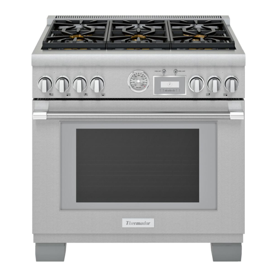 Thermador PRO-HARMONY PRG30 Care And Use Manual