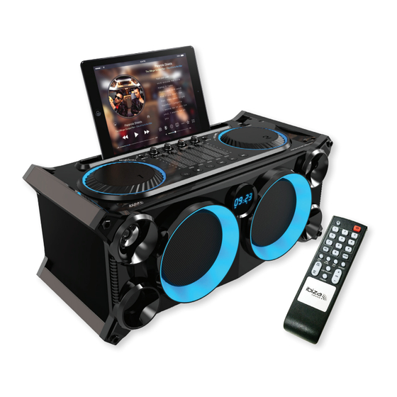Ibiza sound SPLBOX200-BK Manual