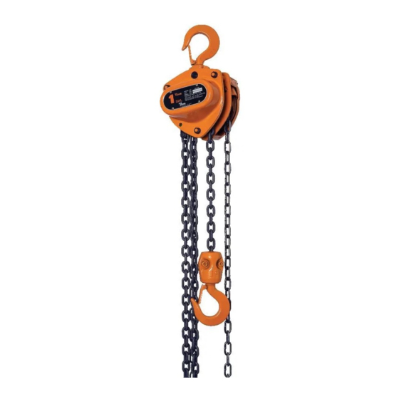 KITO CB Series Owners/Operators Manual And Safety Instructions