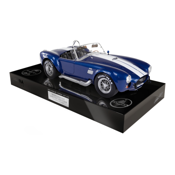 Agora Models SHELBY COBRA 427 SEMI-COMPETITION 1965 Build Instructions