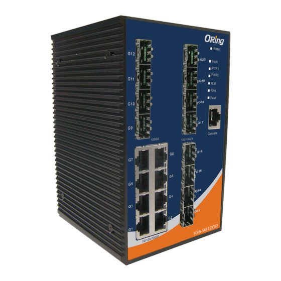 ORiNG IGS-9844GPFX Series Quick Installation Manual