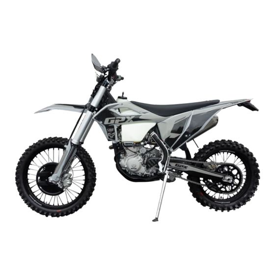 GPX MOTO 300R FSE Owner's Handbook Manual