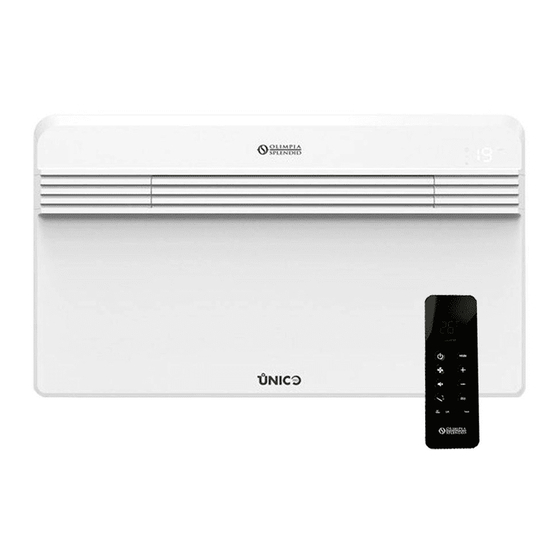 Olimpia splendid Unico Pro 35HP Instructions For Use And Maintenance Manual