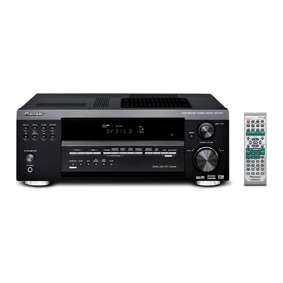 Pioneer VSX-D514-K Manual