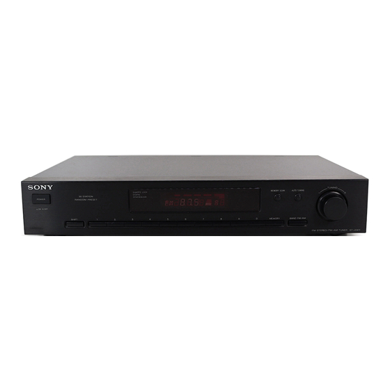 Sony ST-JX411 Operating Instructions