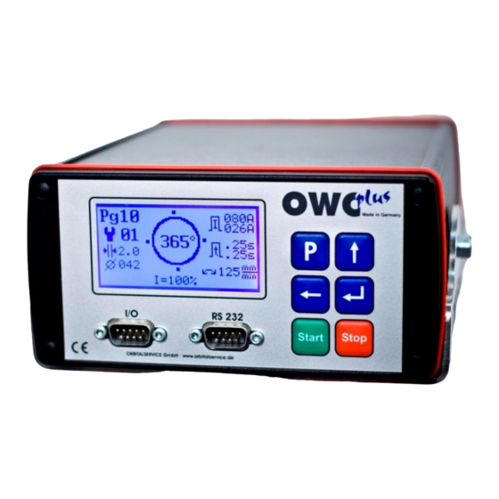 ORBITALSERVICE OWC plus Instruction Manual