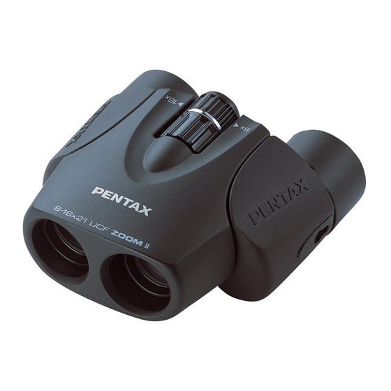 Pentax #62217 - UCF Zoom II 8-16x21 Binos Owner's Manual