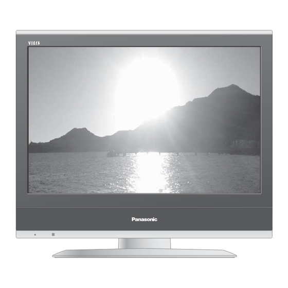 PANASONIC Viera TX-20LA70P Manuals