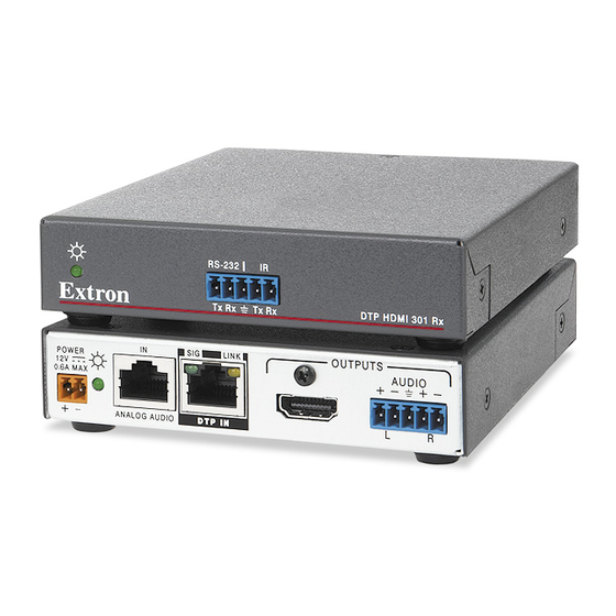 Extron electronics DTP HDMI 301 Manuals