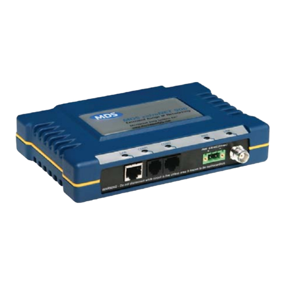 MDS  entraNET 900 Installation And Operation Manual