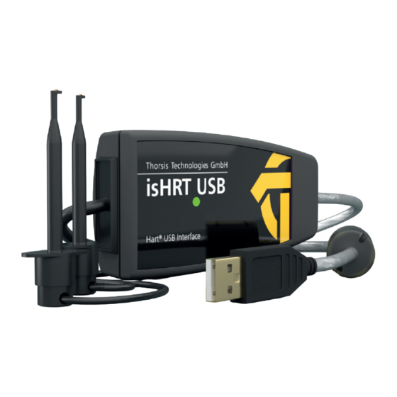 Thorsis Technologies isHRT USB Manual