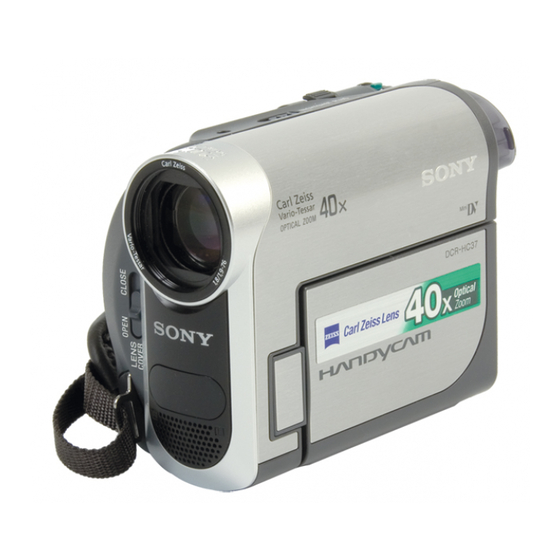 Sony Handycam DCR-HC37E Manuals