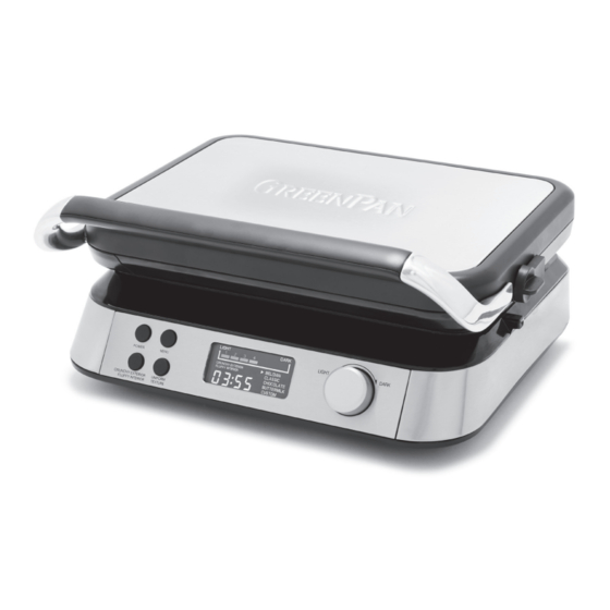 GreenPan 2-SQUARE WAFFLE MAKER User Manual