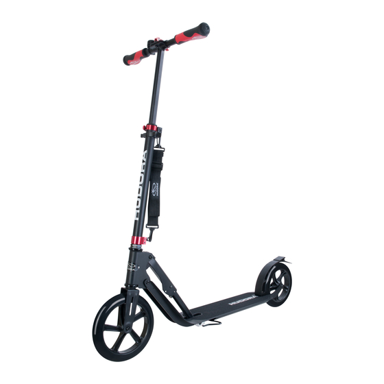 Hudora BigWheel Style 230 Instructions On Assembly And Use