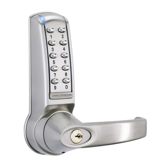 CODELOCKS CL4000 Installation Instructions Manual