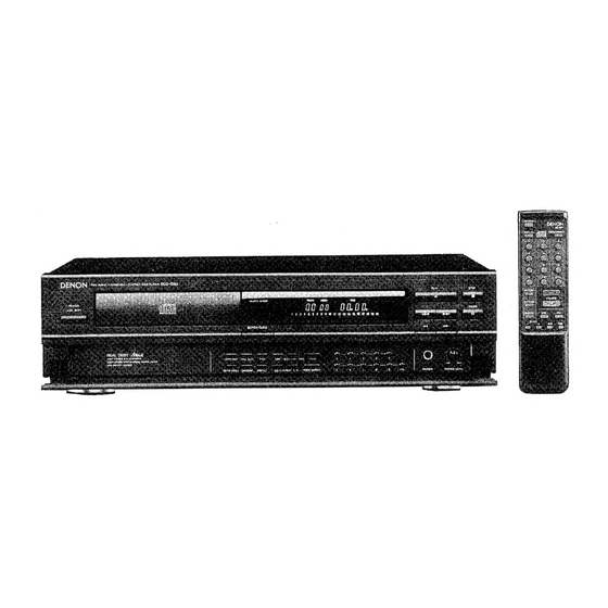Denon DCD-1290 Quick Start Manual