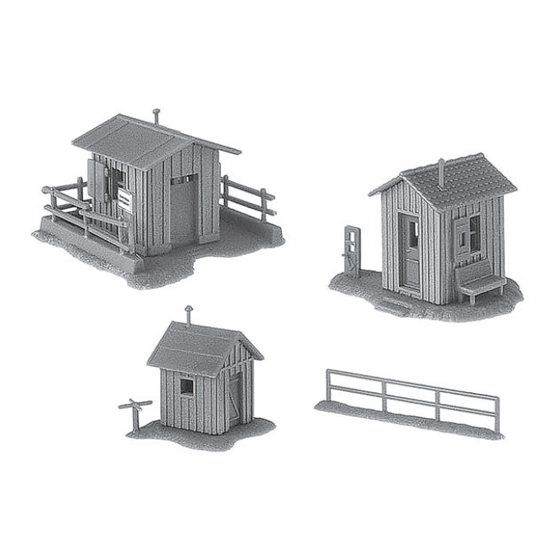 Faller 3 TRACKSIDE SHANTIES Assembly Instructions