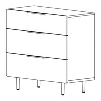 Article NERA 3 Drawer Chest Assembly Instructions Manual