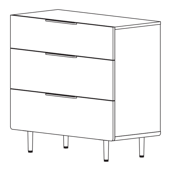 Article NERA 3 Drawer Chest Assembly Instructions Manual