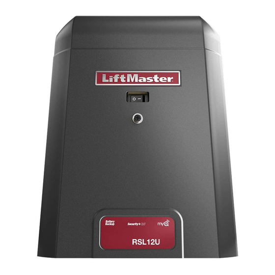 Chamberlain RSL12U Installation Manual