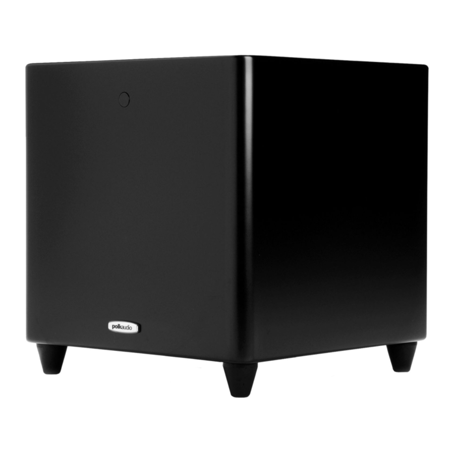 Polk Audio DSW PRO 400 Owner's Manual