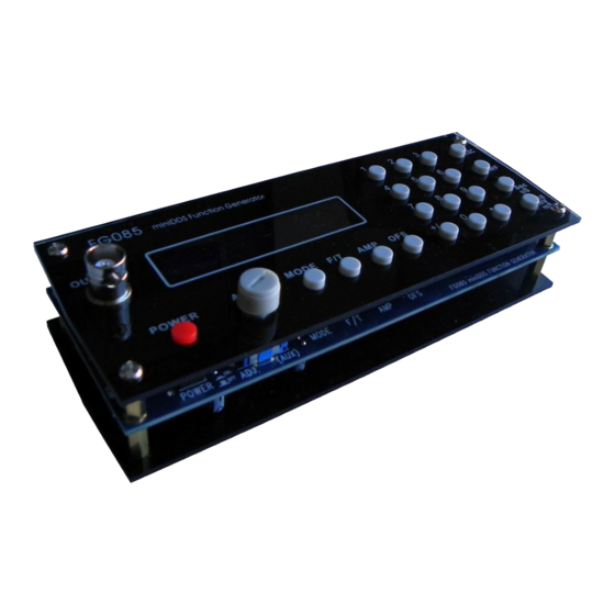 JYE Tech FG085 Operation Manual