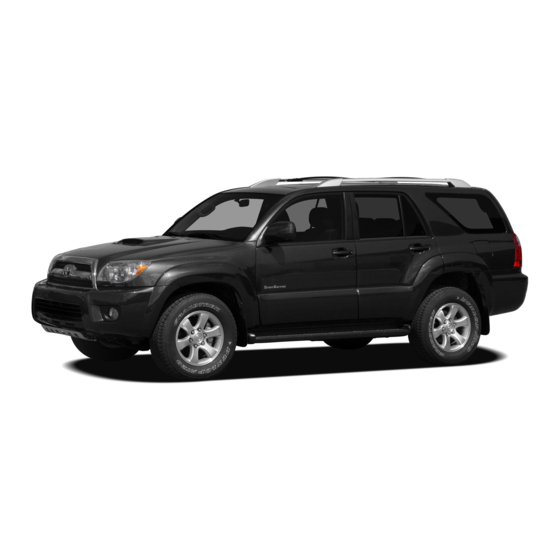 Toyota 4Runner 2008 Quick Reference Manual