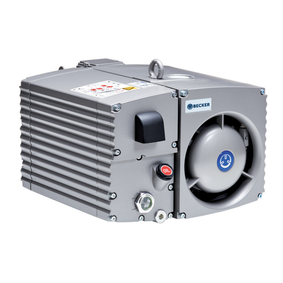 Becker U 5.100 Operating Instructions Manual