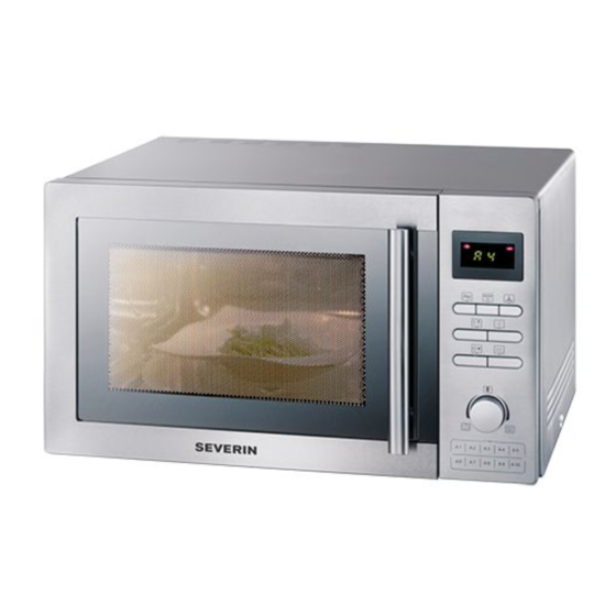 SEVERIN 910065 Microwave Oven Manuals